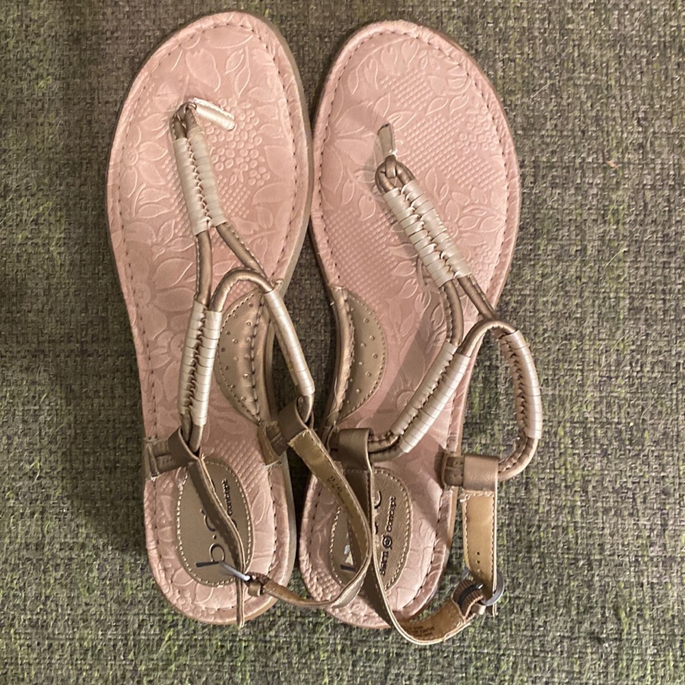 Born Concept gold slingback thong Sandals - women’s size 11